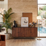 Solid wood and iron sideboard Impronte 170 cm