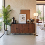Solid wood and iron sideboard Impronte 170 cm