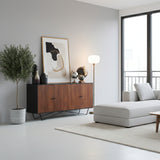 Credenza in legno massello e ferro Impronte 170 cm - OrchideaMilano1981