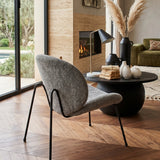 Sillón moderno de tela y hierro Mackintosh