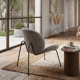 Sillón moderno de tela y hierro Mackintosh