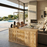 Credenza in legno massello Punta del Este 193 cm