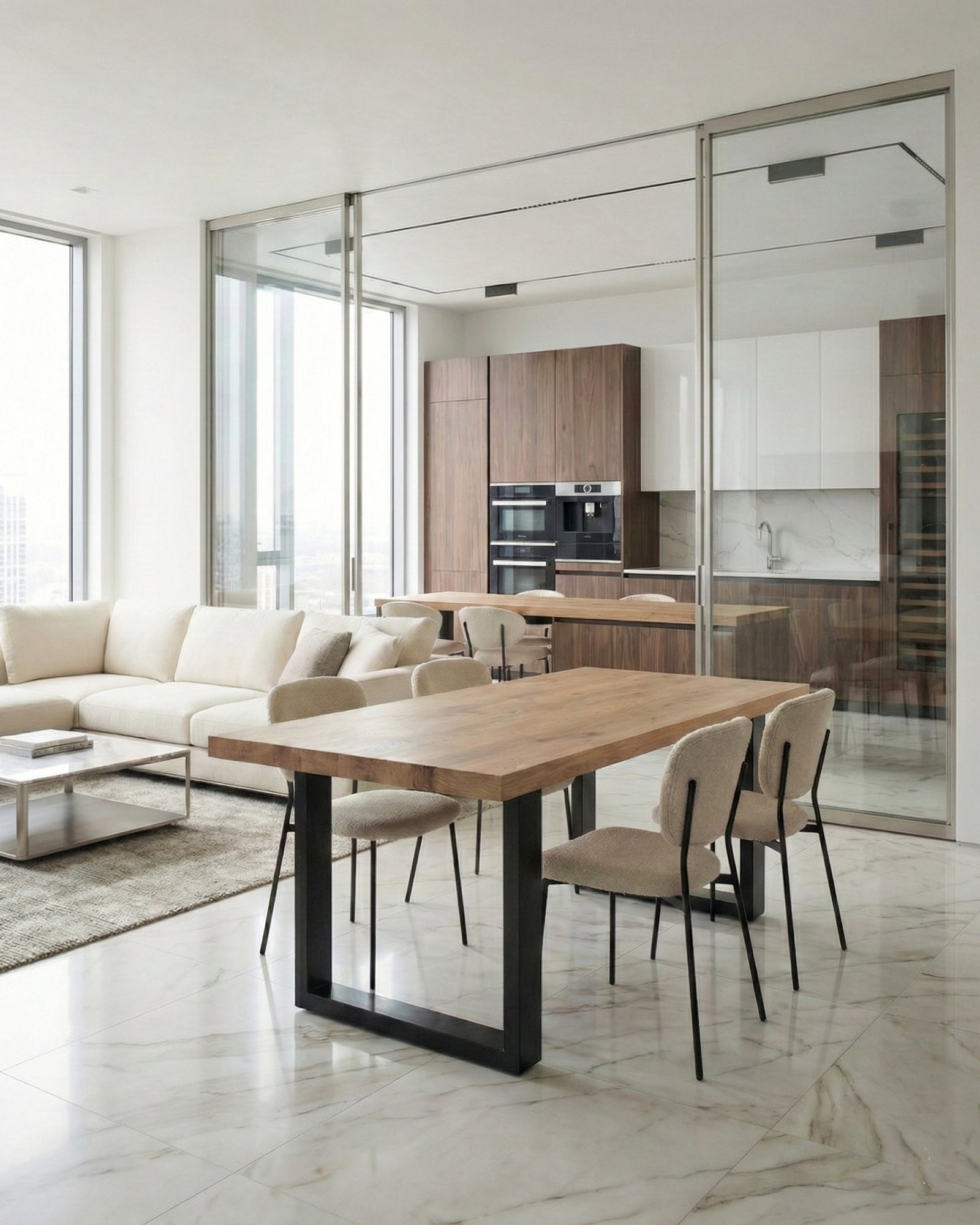 Tavolo in legno e ferro Fresno Small 180 cm - OrchideaMilano1981