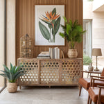 Credenza in legno e specchi a 3 ante scorrevoli Modern Light 175 cm - OrchideaMilano1981