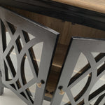 Credenza in legno e vetro Classic Black 112 cm - OrchideaMilano1981