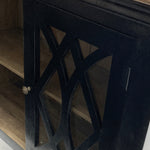 Credenza in legno e vetro Classic Black 112 cm - OrchideaMilano1981