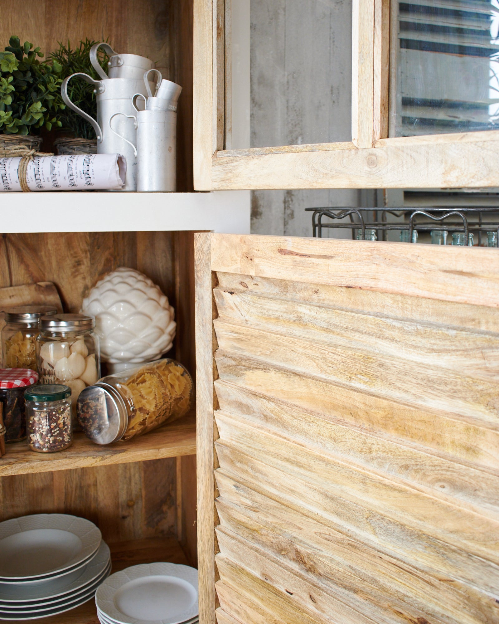 Vetrina in legno massello Barbuda 75 cm - OrchideaMilano1981