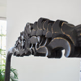 Specchiera da parete in legno Crown Black