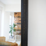Specchiera da parete in legno Crown Black