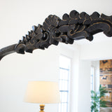 Specchiera da parete in legno Crown Black