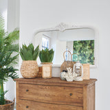 Specchiera in legno Crown White