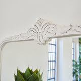 Specchiera in legno Crown White