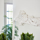 Specchiera in legno Crown White