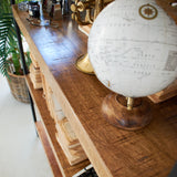 Bücherregal Utility aus Eisen und Holz 120 cm