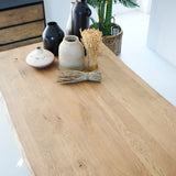Tavolo in legno massello di rovere e ferro Oakwood 200 cm