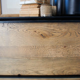 Cassettiera in legno massello di rovere Oakwood 95 cm - OrchideaMilano1981