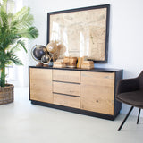 Credenza in legno massello di rovere Oakwood 170 cm