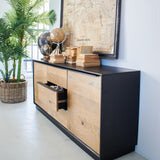 Credenza in legno massello di rovere Oakwood 170 cm