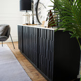 Modernes Sideboard aus Massivholz und Marmor 5th Avenue 174 cm