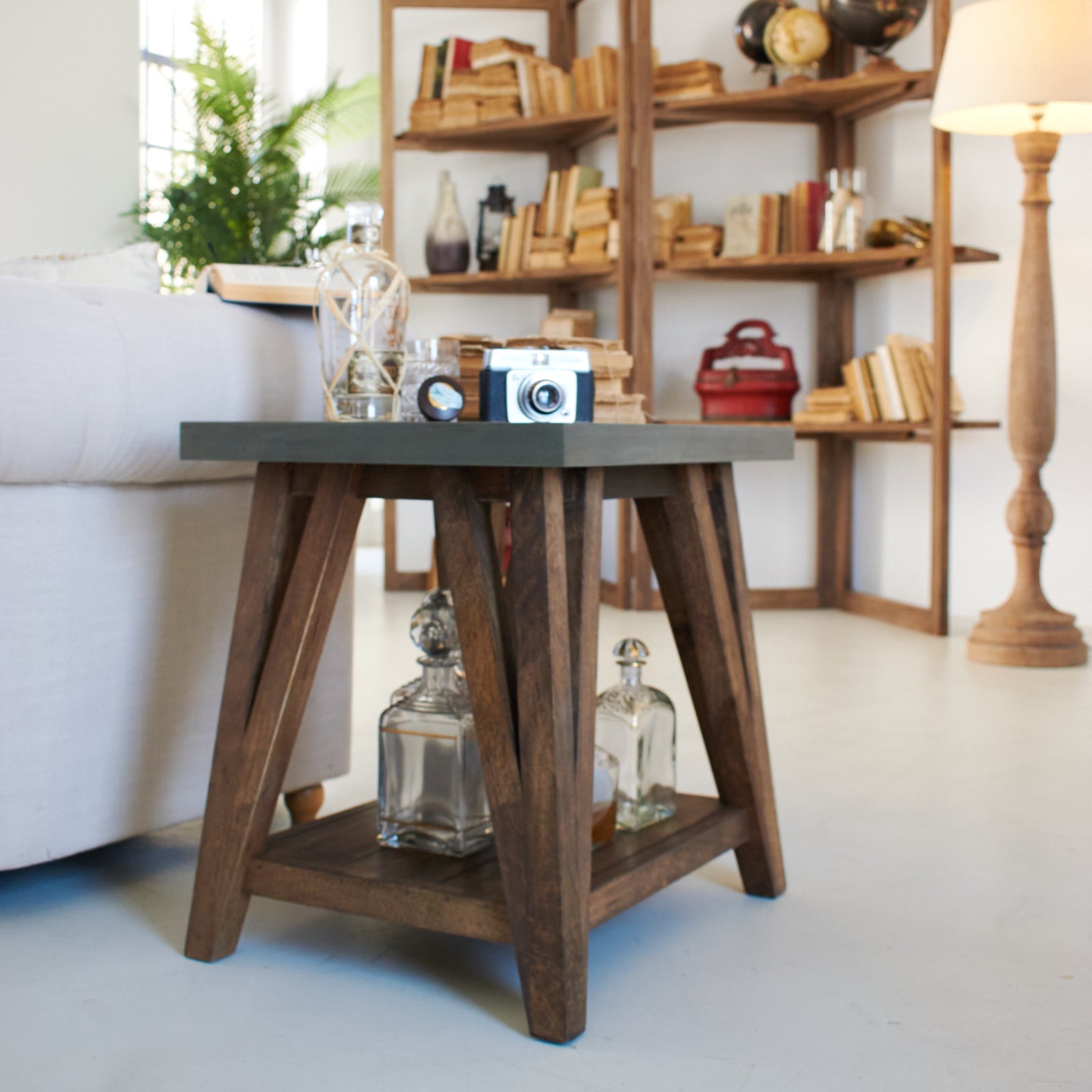 Tavolino da salotto moderno in legno Concrete - OrchideaMilano1981