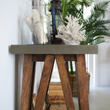 Modern Wooden Console Concrete