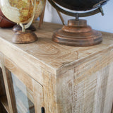 Credenza in legno massello e vetro East Colonial 160 cm