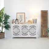 Credenza in legno di mango massello intagliato Jodhpur Big 160 cm