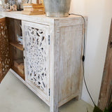 Credenza in legno di mango massello intagliato Jodhpur Big 160 cm