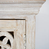 Armadio in legno di mango massello intagliato Jodhpur 95 cm