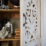 Armadio in legno di mango massello intagliato Jodhpur 95 cm