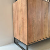 Credenza 4 ante in legno e ferro Skyline 180 cm