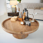 Tavolino rotondo moderno in legno Classic Wood 80 cm - OrchideaMilano1981
