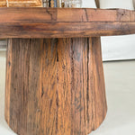 Tavolino rotondo moderno in legno Raw Medium 66 cm - OrchideaMilano1981