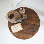 Tavolino rotondo moderno in legno Raw Medium 66 cm - OrchideaMilano1981