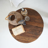 Tavolino rotondo moderno in legno Raw Medium 66 cm - OrchideaMilano1981
