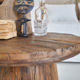 Tavolino rotondo moderno in legno Raw Medium 66 cm - OrchideaMilano1981