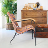 Poltrona in tessuto kilim e ferro Teepee