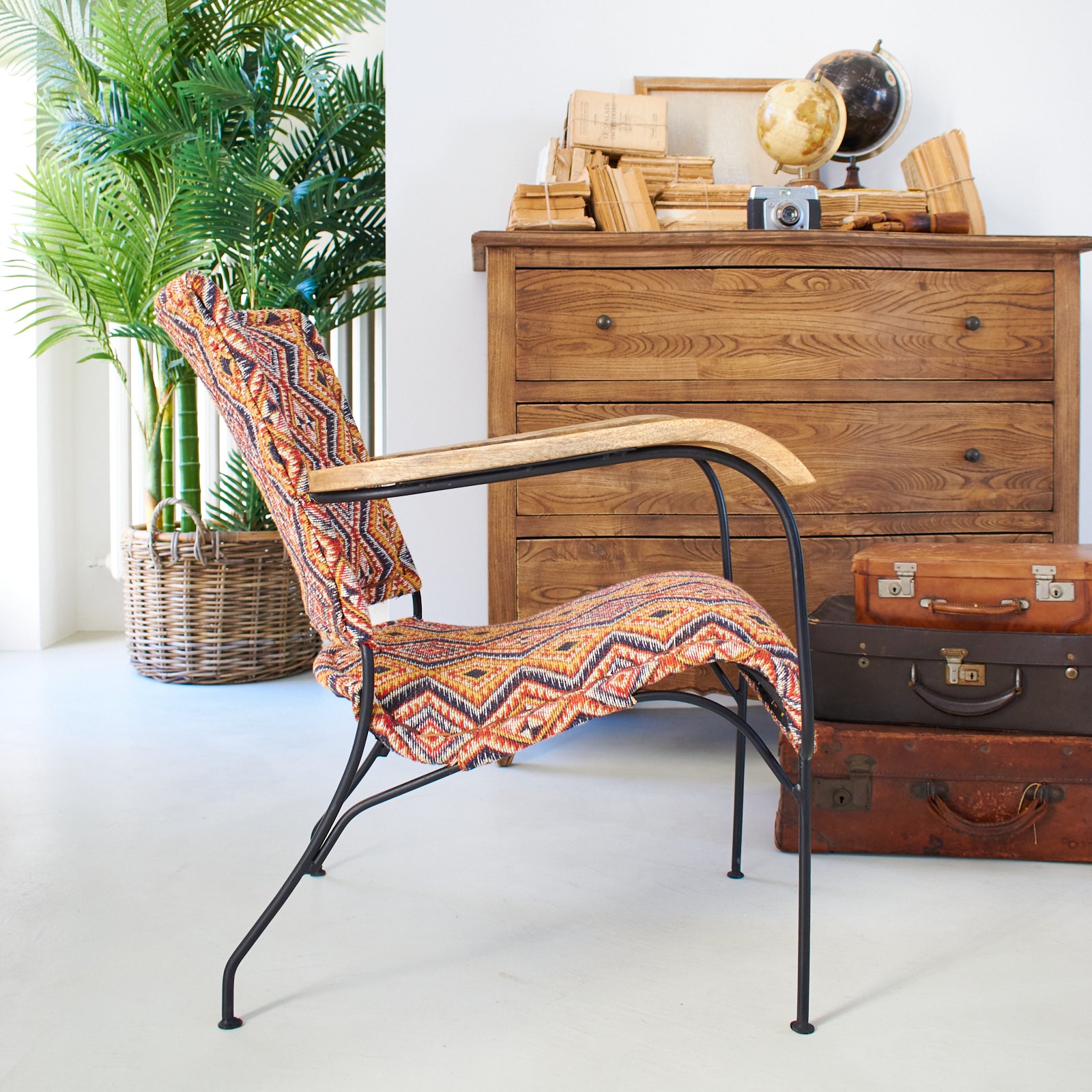 Poltrona in tessuto kilim e ferro Teepee - OrchideaMilano1981