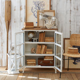 Credenza in ferro e vetro Cap Ferrat 73 cm