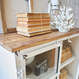 Credenza in ferro e vetro Cap Ferrat 73 cm