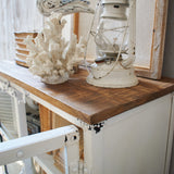 Credenza in ferro e vetro Cap Ferrat 73 cm