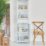 Vetrina in ferro e vetro Antique White 51 cm