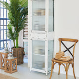 Vetrina in ferro e vetro Antique White 51 cm