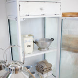 Vetrina in ferro e vetro Antique White 51 cm