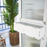 Vetrina in ferro e vetro Antique White 51 cm