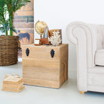 Baule a cubo in legno East Colonial 45 cm - OrchideaMilano1981