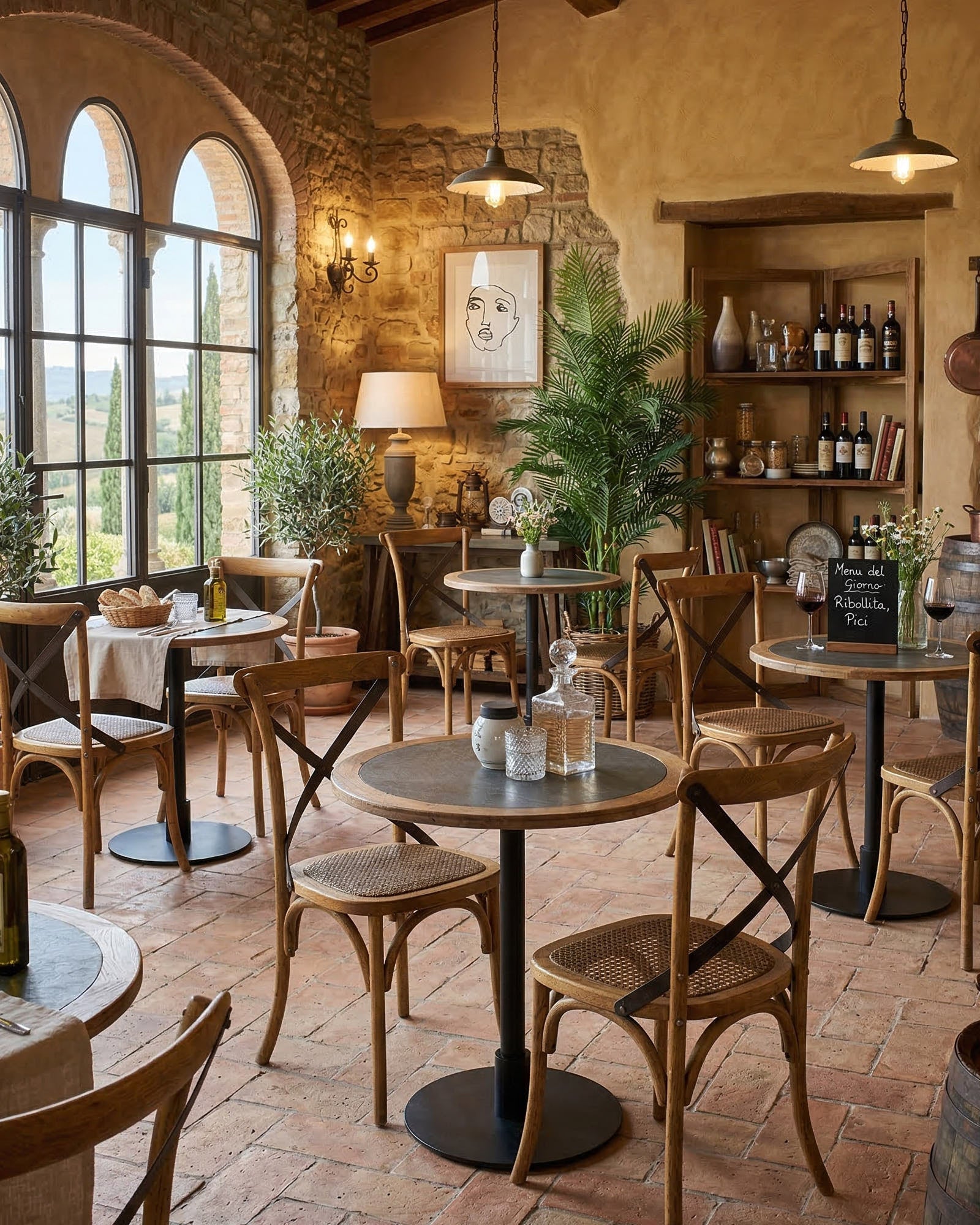 Tavolo rotondo in legno massello da bistrot St. Malo 70 cm - OrchideaMilano1981