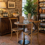 Tavolo rotondo in legno massello da bistrot St. Malo 70 cm - OrchideaMilano1981