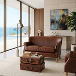 Divano 2 posti in pelle vintage Cambridge - OrchideaMilano1981