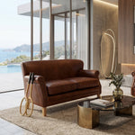 Divano 2 posti in pelle vintage Cambridge - OrchideaMilano1981